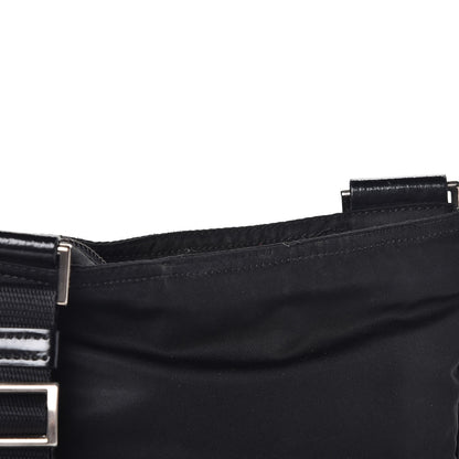 Prada Nylon Small Flat Messenger Bag Black 12 of 14