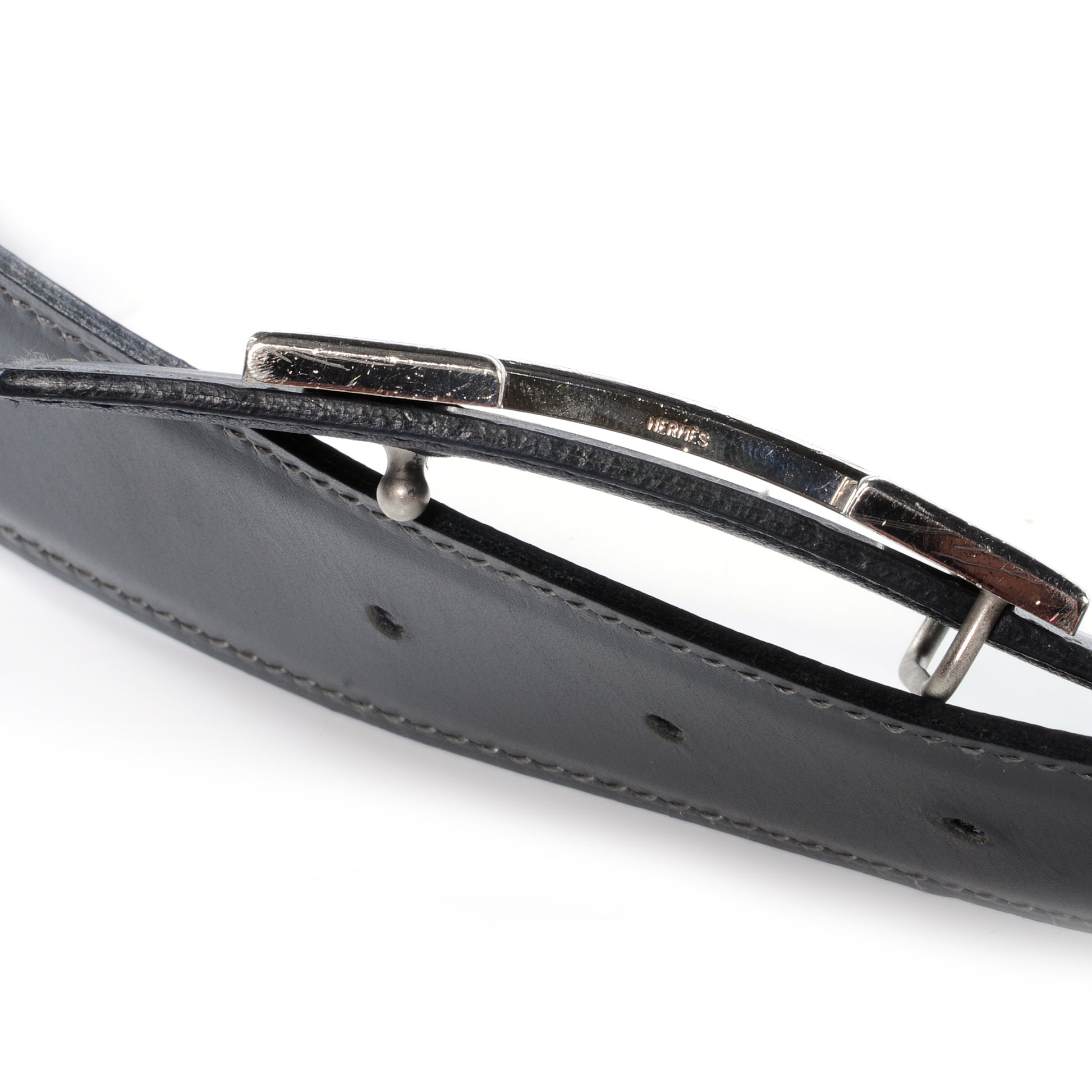 Hermes Box Togo Reversible Constance 32mm H Belt 68 Ardoise Noir 6 of 6