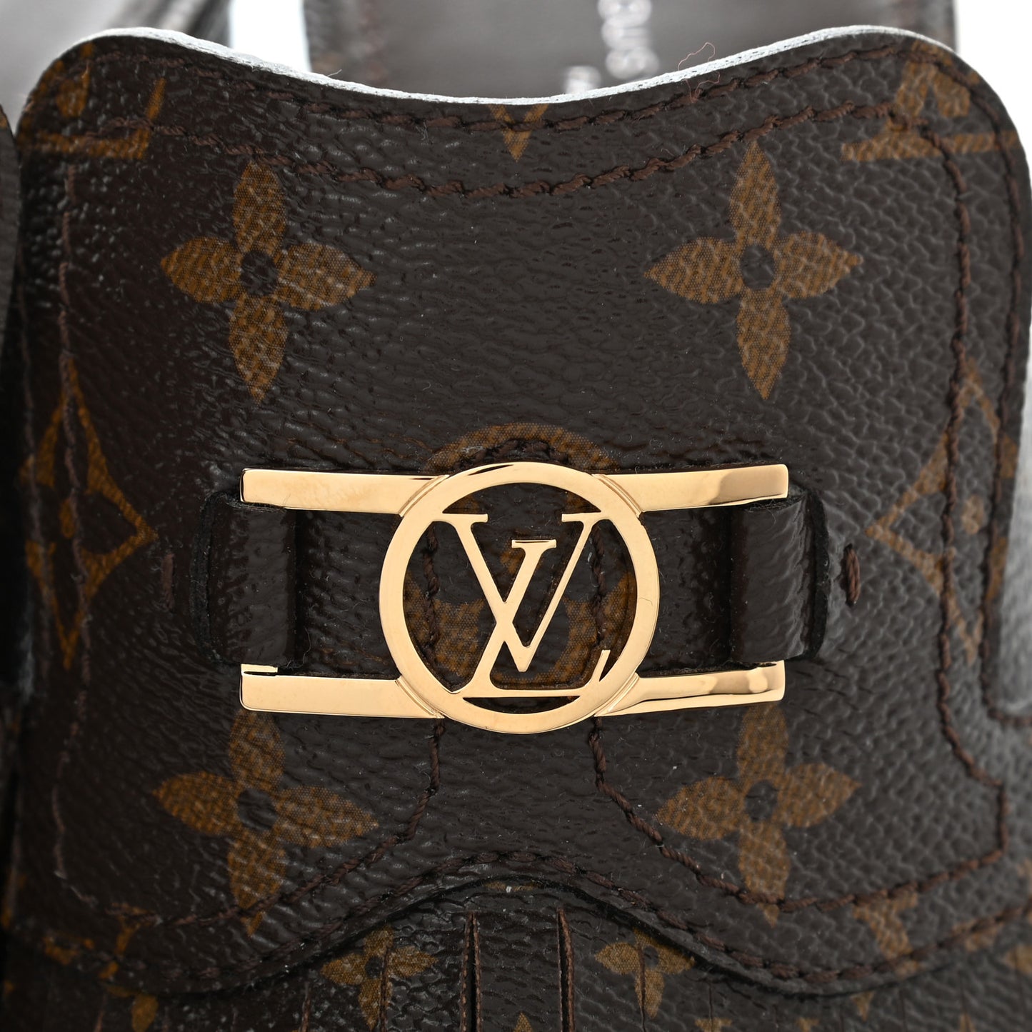 Patent Monogram Indiana Mule 39 Cacao Brown