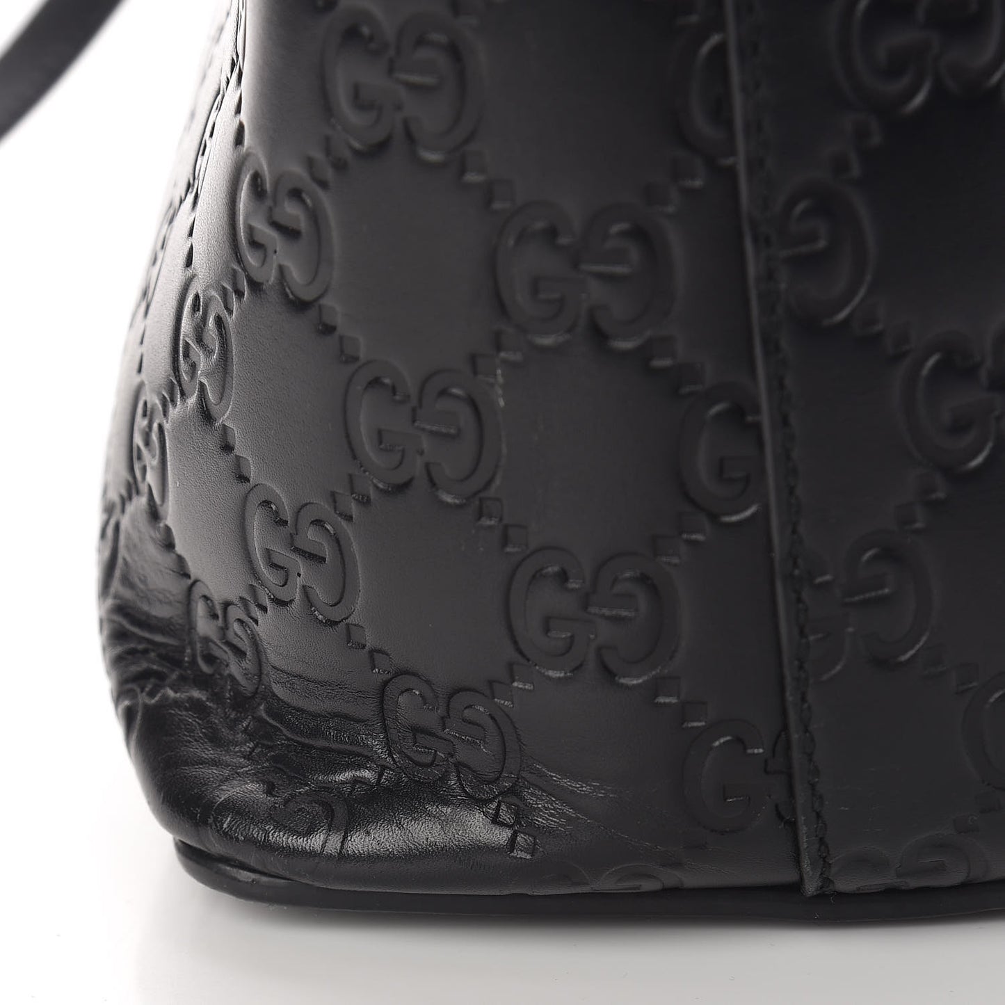 Guccissima Linea A Foldover Tote Black