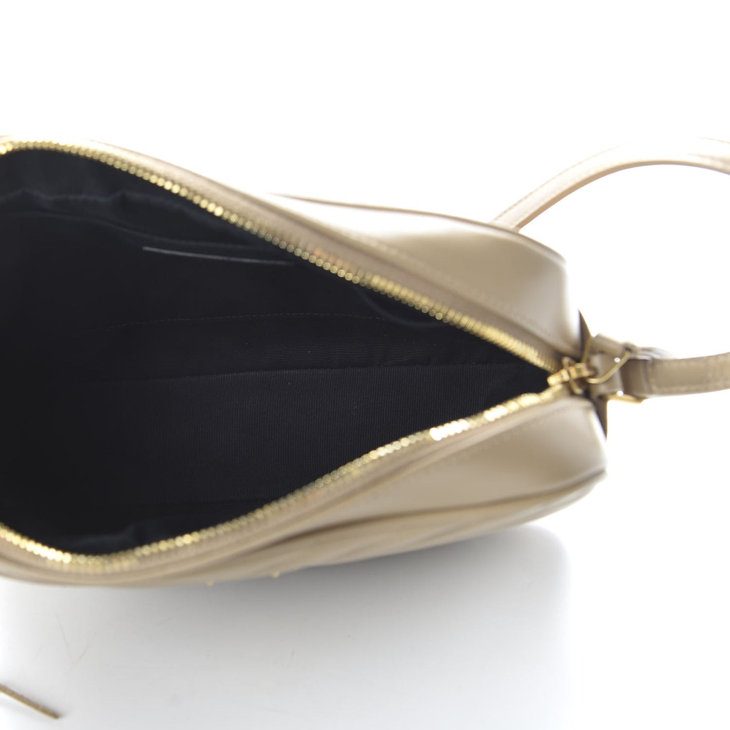 Calfskin Matelasse Monogram Lou Camera Bag Dark Latte