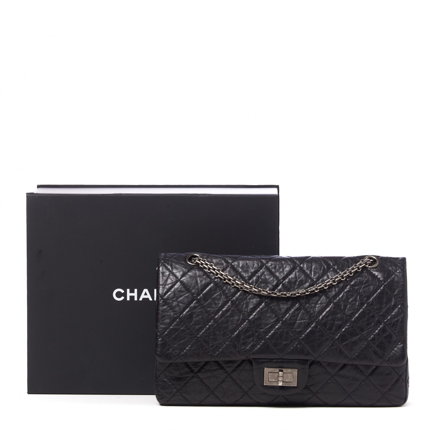 Chanel Aged Calfskin Quilted 2.55 Reissue 227 Flap Black 10 of 10