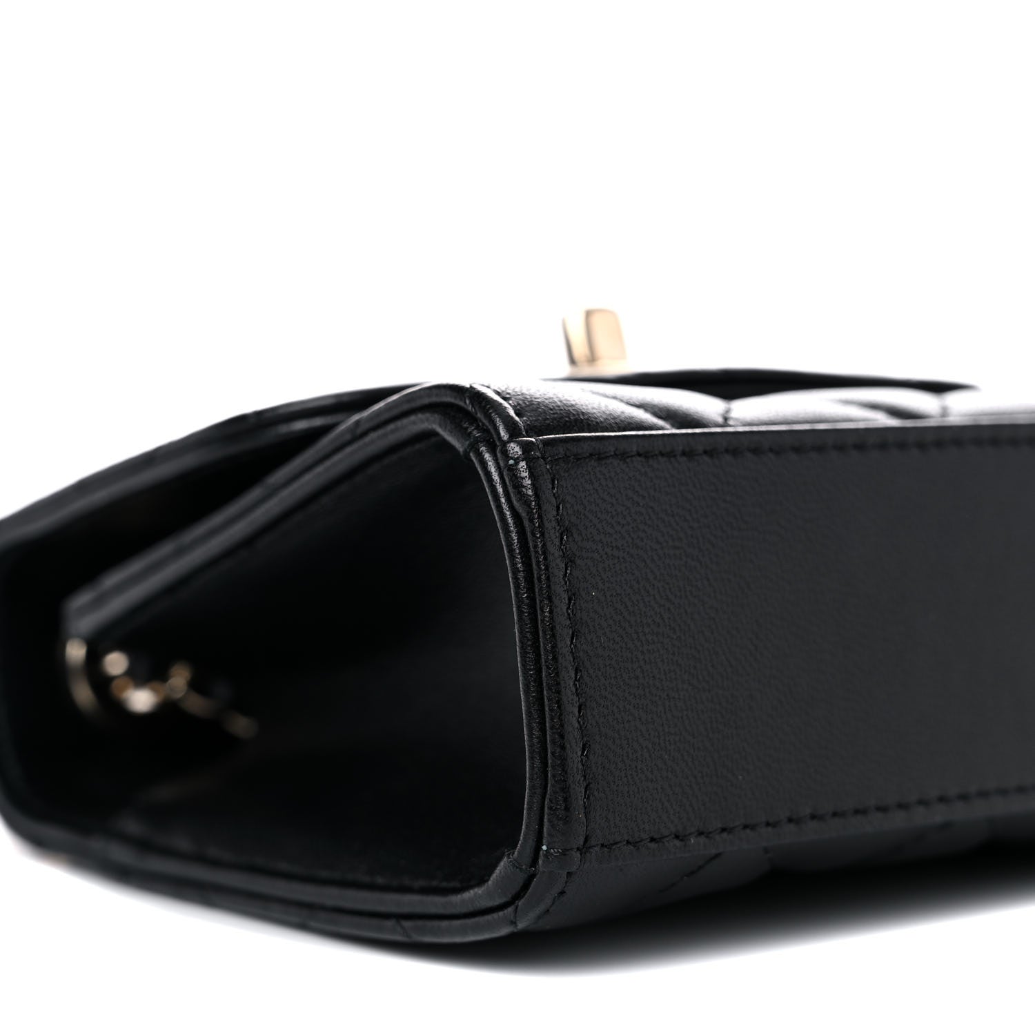 Chanel Lambskin Quilted Mini Trendy CC Chain Wallet Black 8 of 10