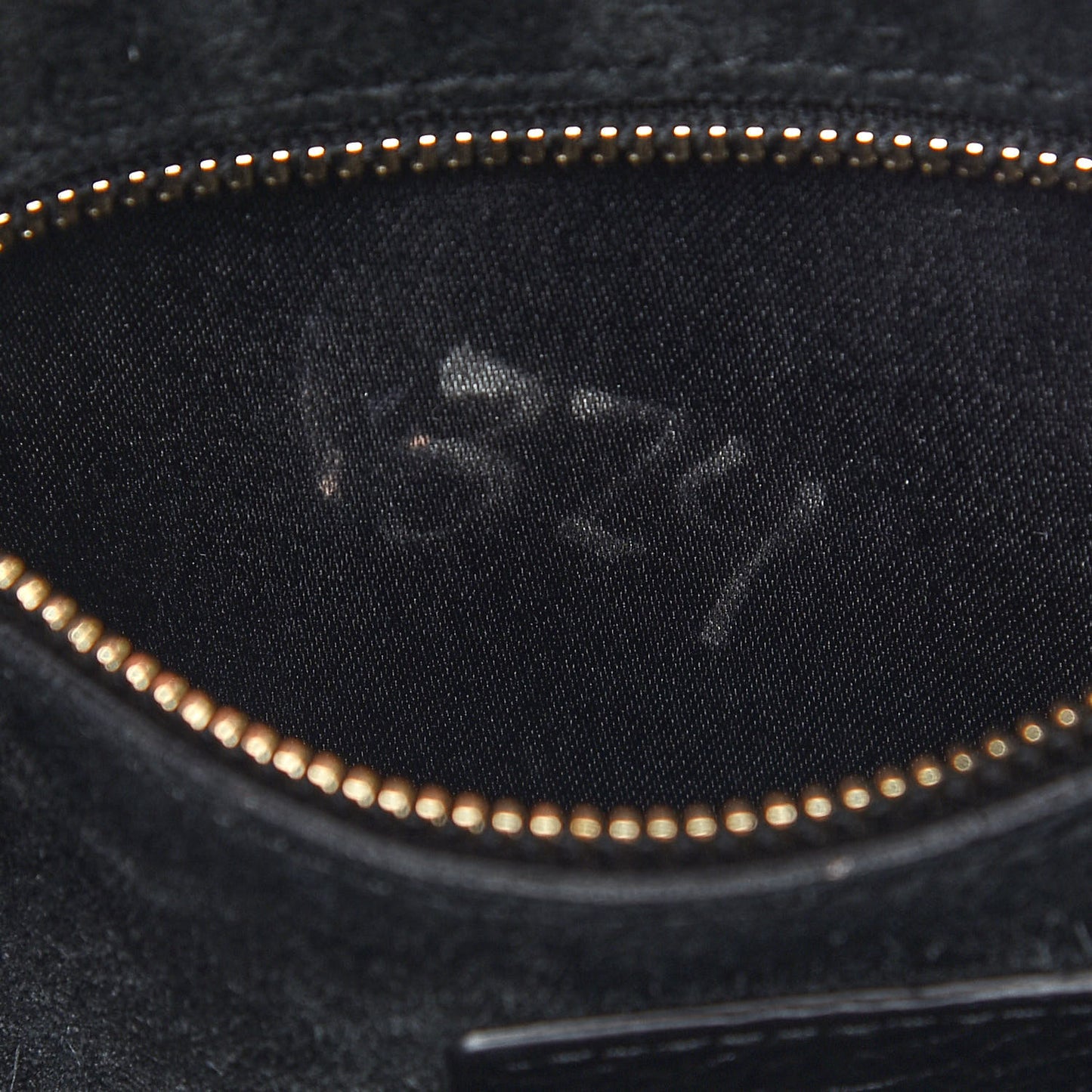 Grained Calfskin Rockstud Bucket Bag Black