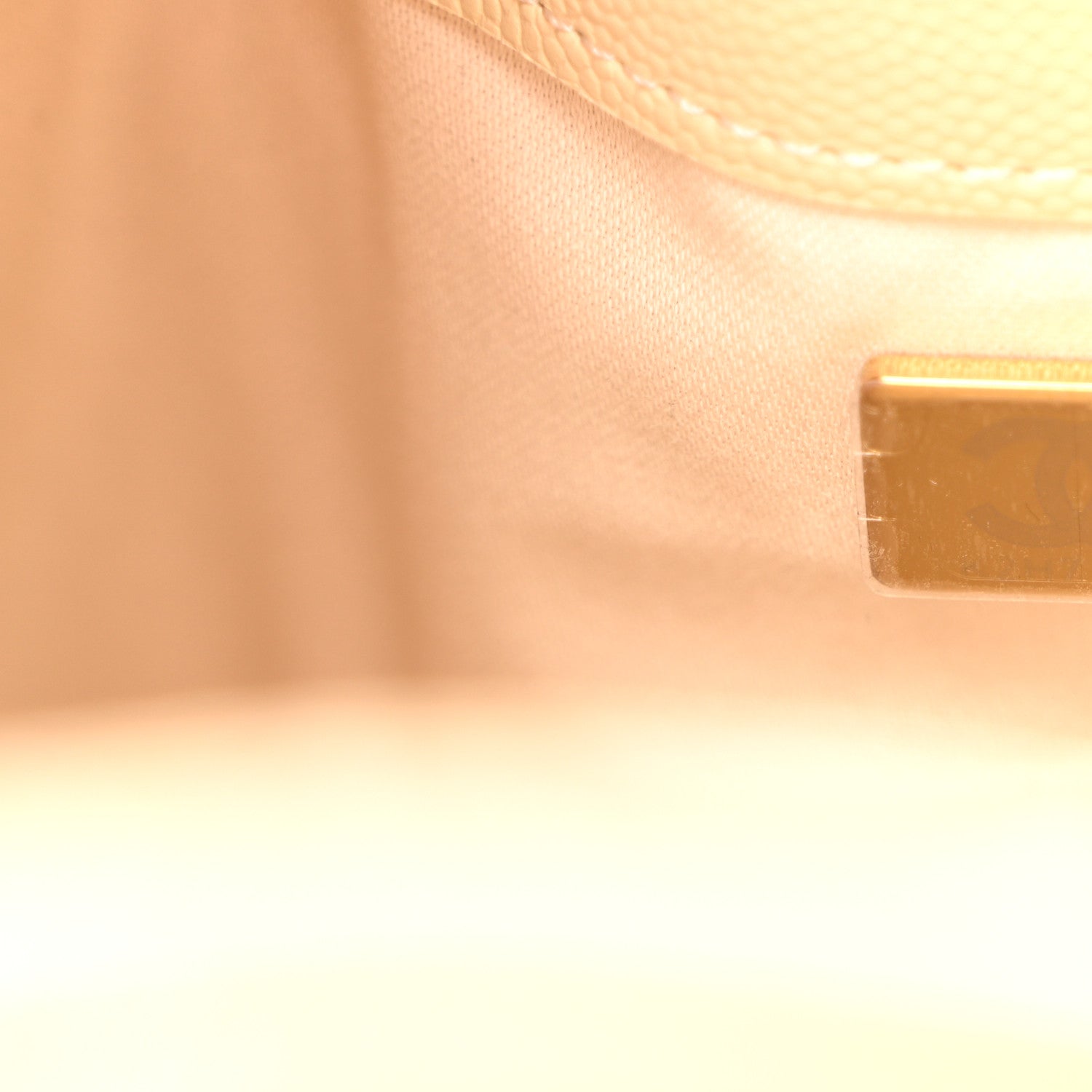 Chanel Caviar Quilted Small Chanel 25 Handbag Beige 7 of 10