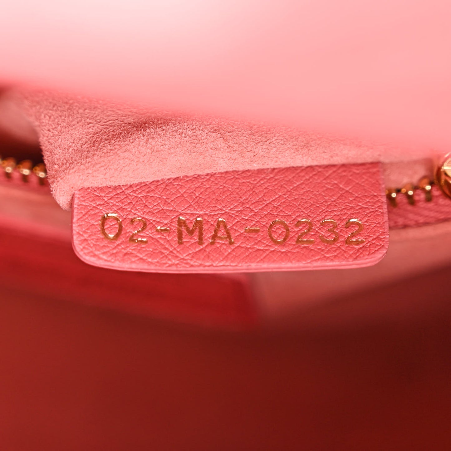 Ostrich Mini Lady Dior Pink