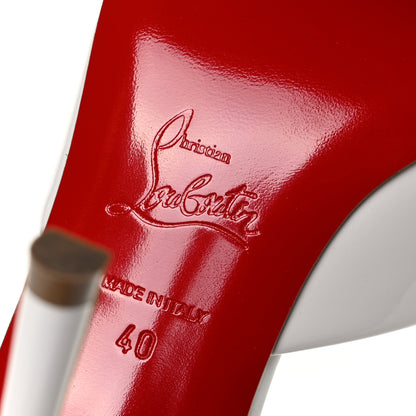 Christian Louboutin Patent Me Dolly 100 Sandals 40 White 6 of 9