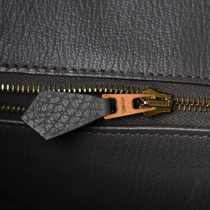Hermes Taurillon Clemence Birkin 35 Etain 21 of 41