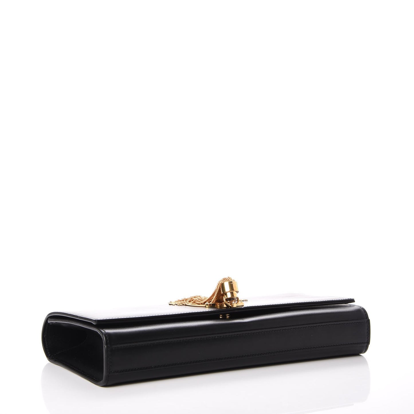 Calfskin Classic Monogram Tassel Clutch Black