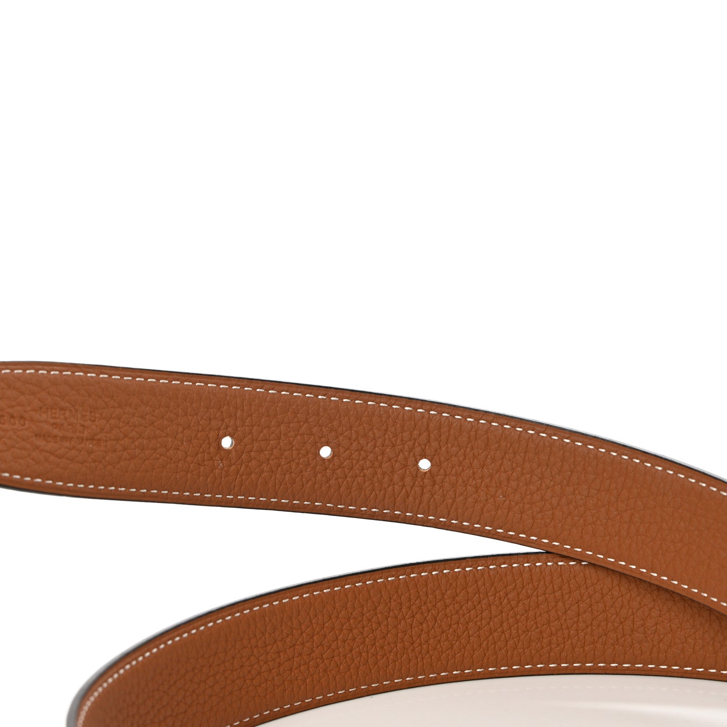 Hermes 135 Togo 32mm Belt Strap 80 Black Gold 5 of 10