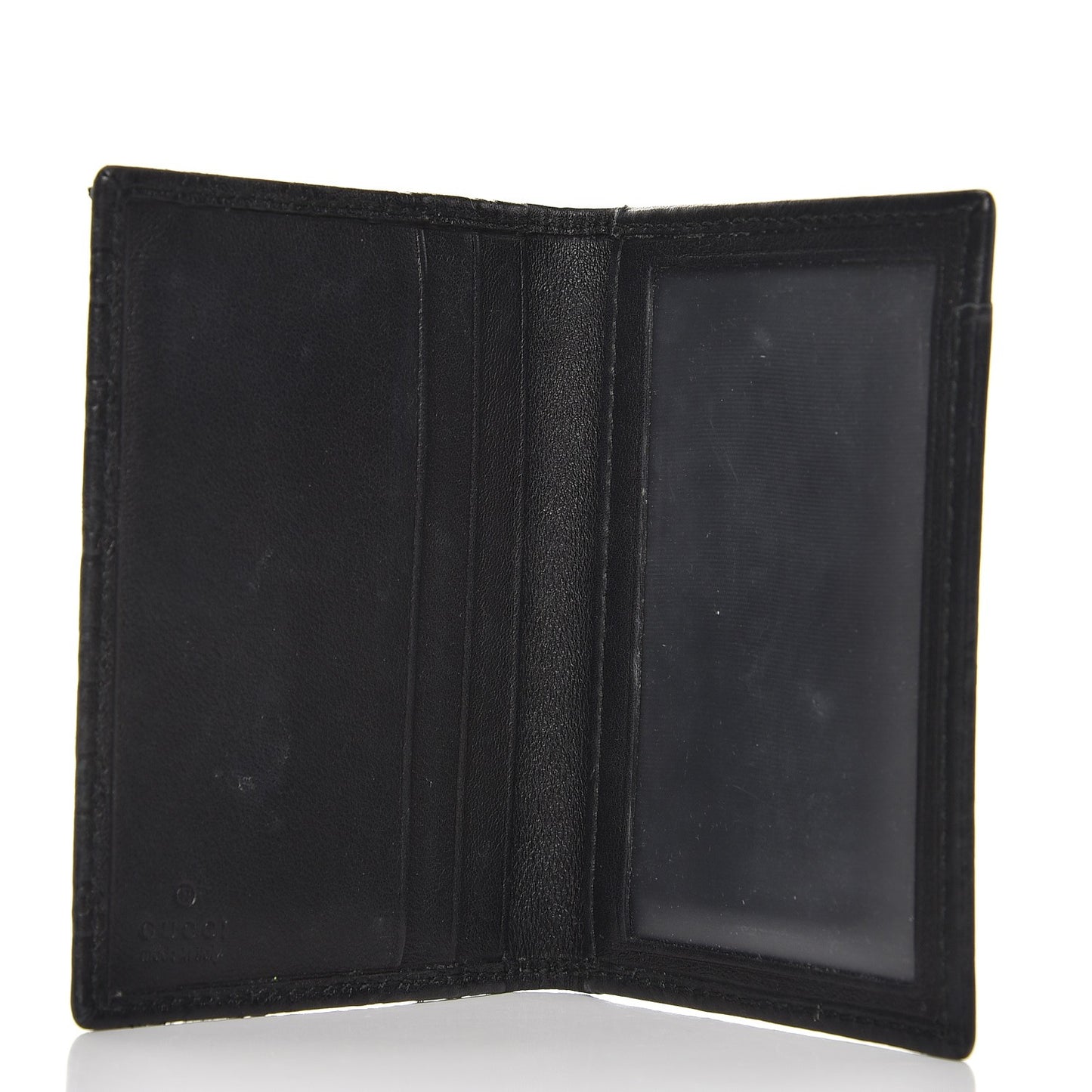 Microguccissima Bow Train Pass Case Black