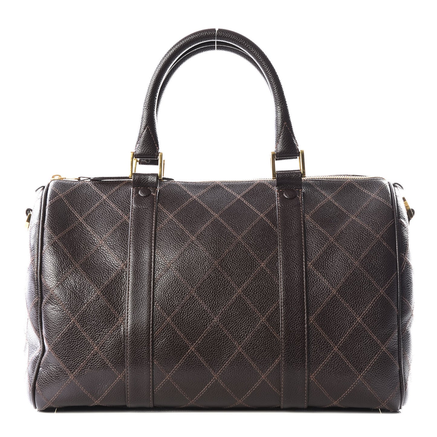 Caviar Stitched Boston Brown