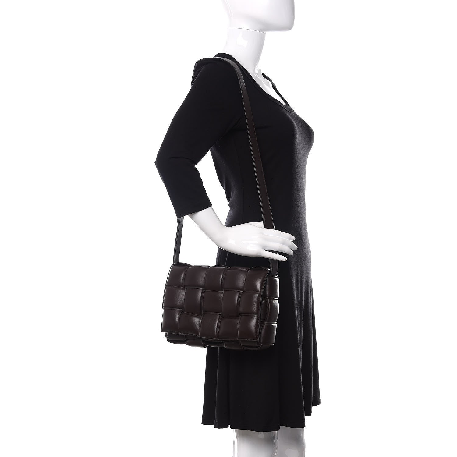 Bottega Veneta Nappa Maxi Intreccio Padded Cassette Crossbody Bag Fondente 2 of 11
