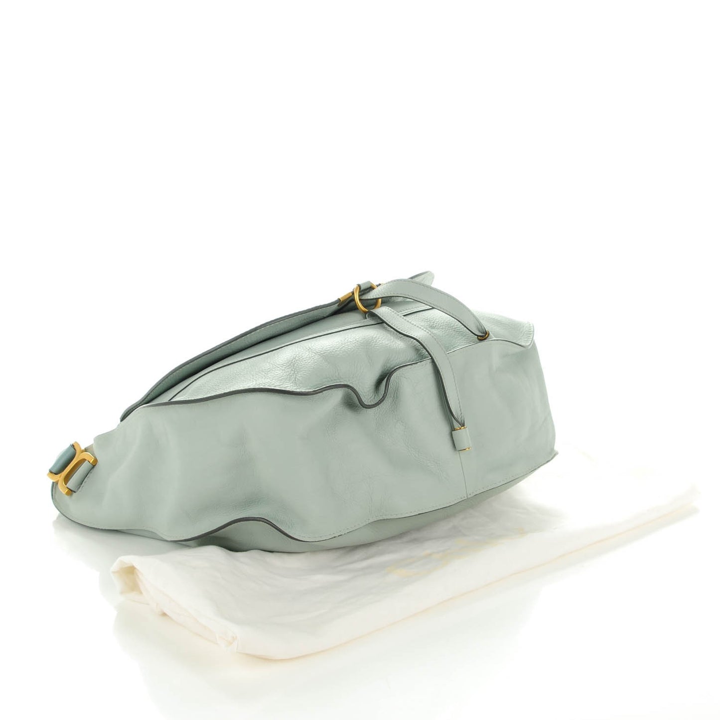 Calfskin Large Marcie Hobo Icy Blue