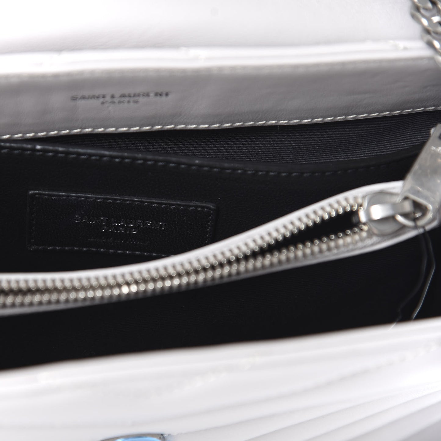 Calfskin Y Quilted Monogram Small Loulou Chain Satchel Granite
