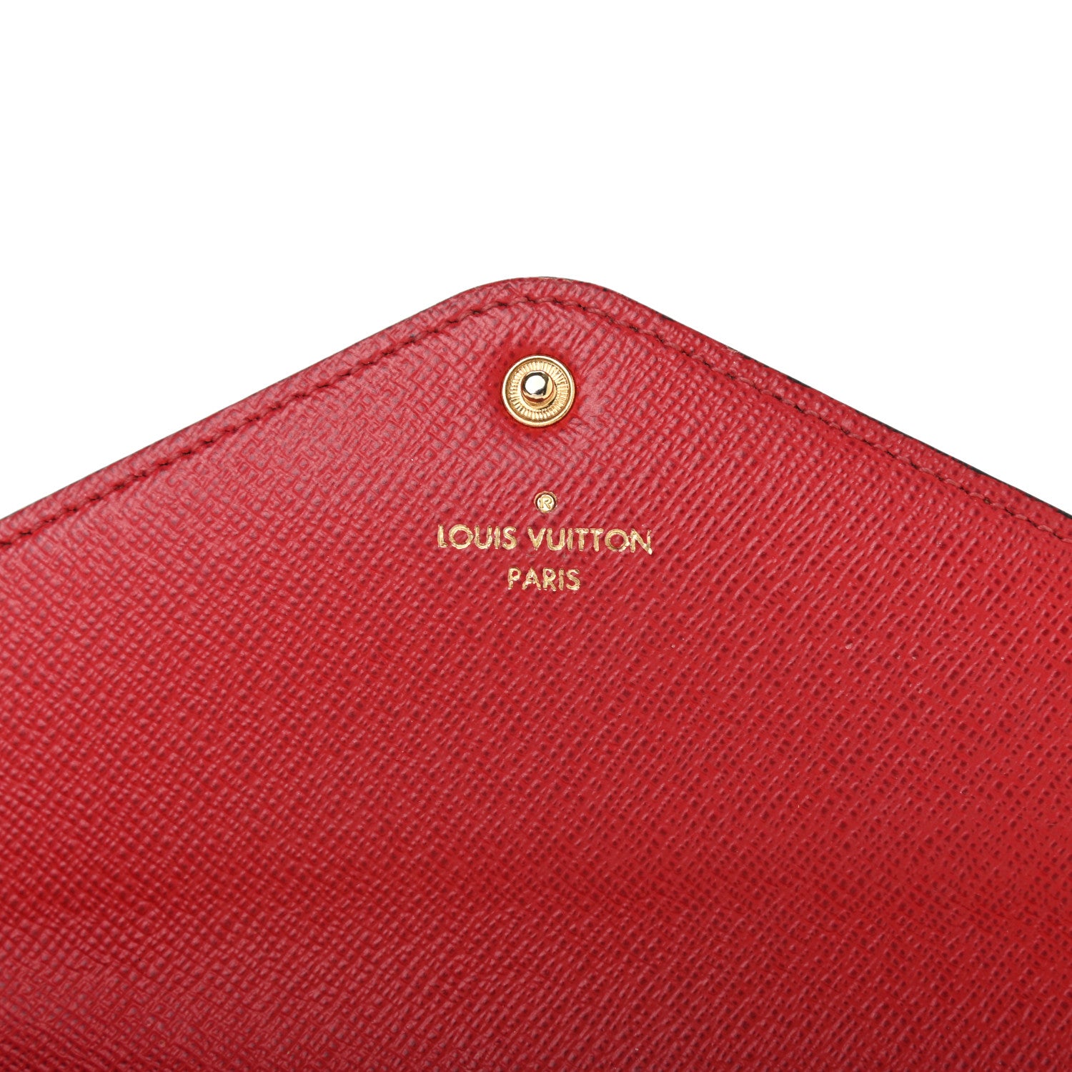 Louis Vuitton Damier Ebene Josephine Wallet Red 6 of 14