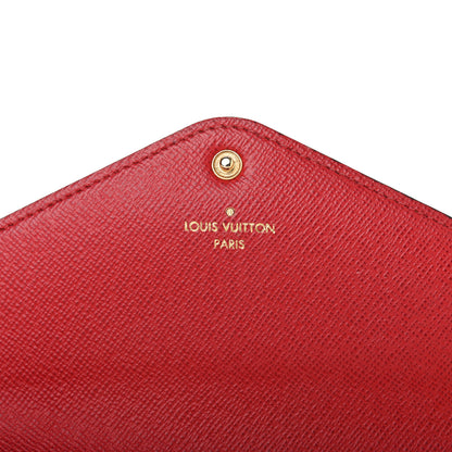 Louis Vuitton Damier Ebene Josephine Wallet Red 6 of 14