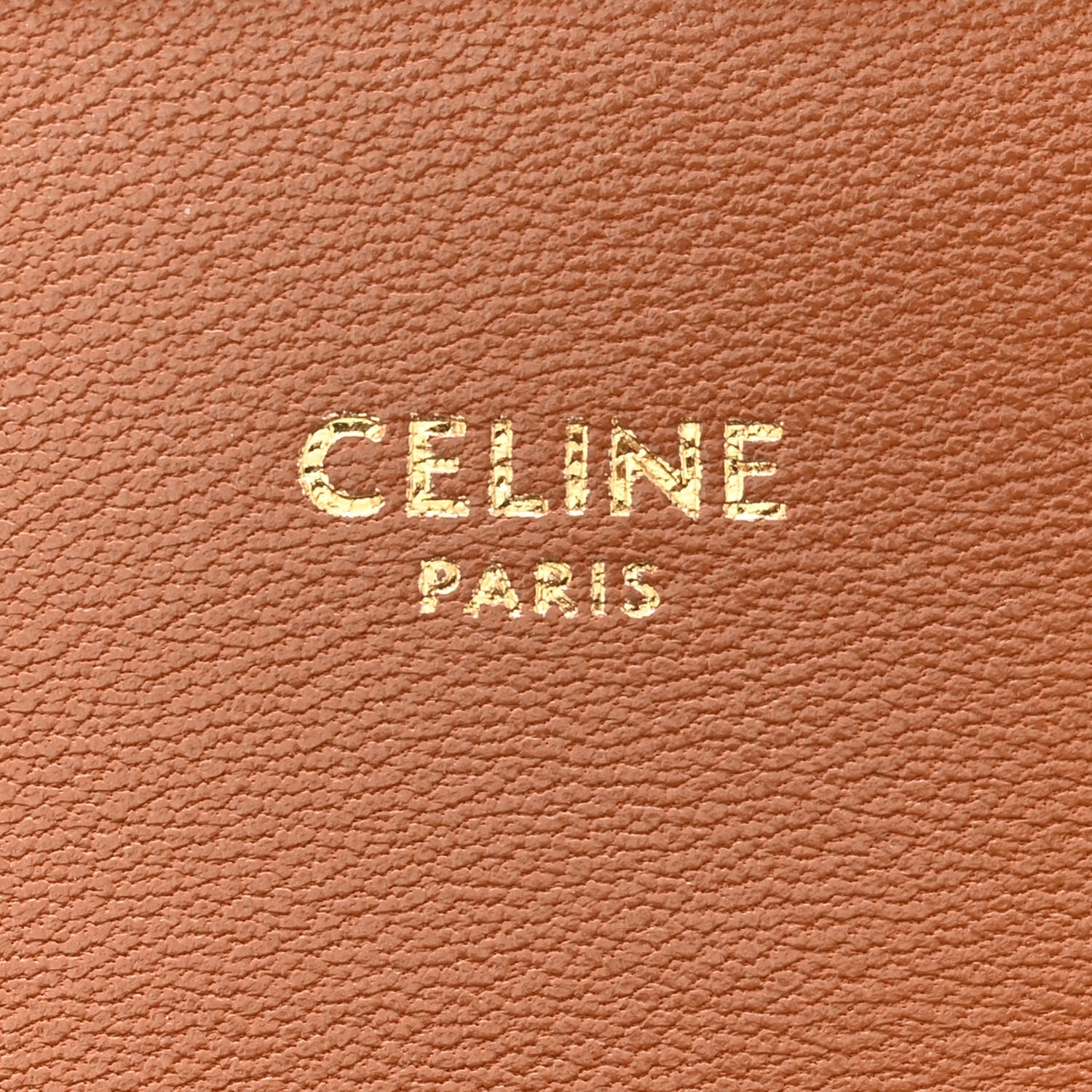 Celine Canvas Calfskin Triomphe Shoulder Bag Tan 6 of 9