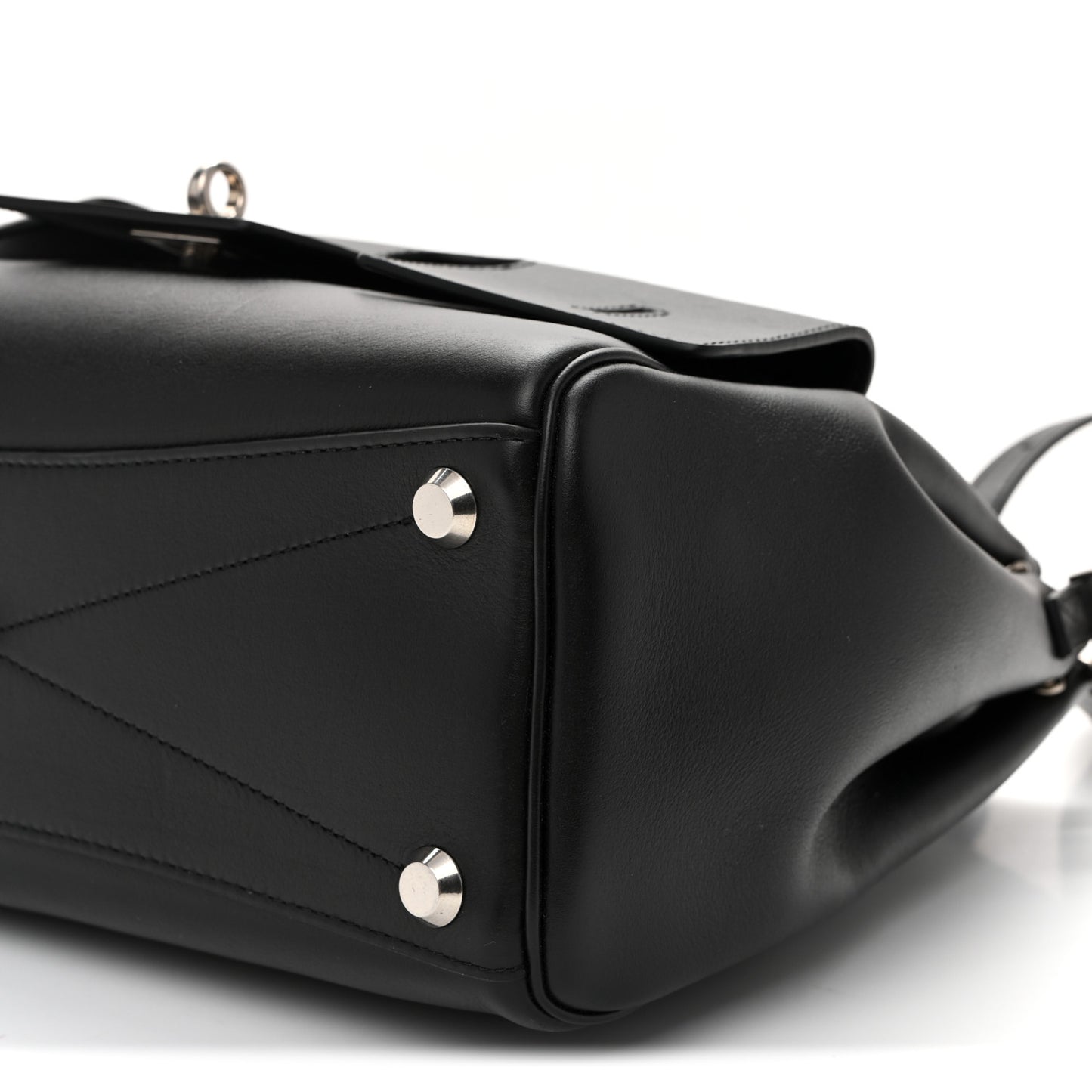 Smooth Calfskin Small Bel Air Carry All Bag Black
