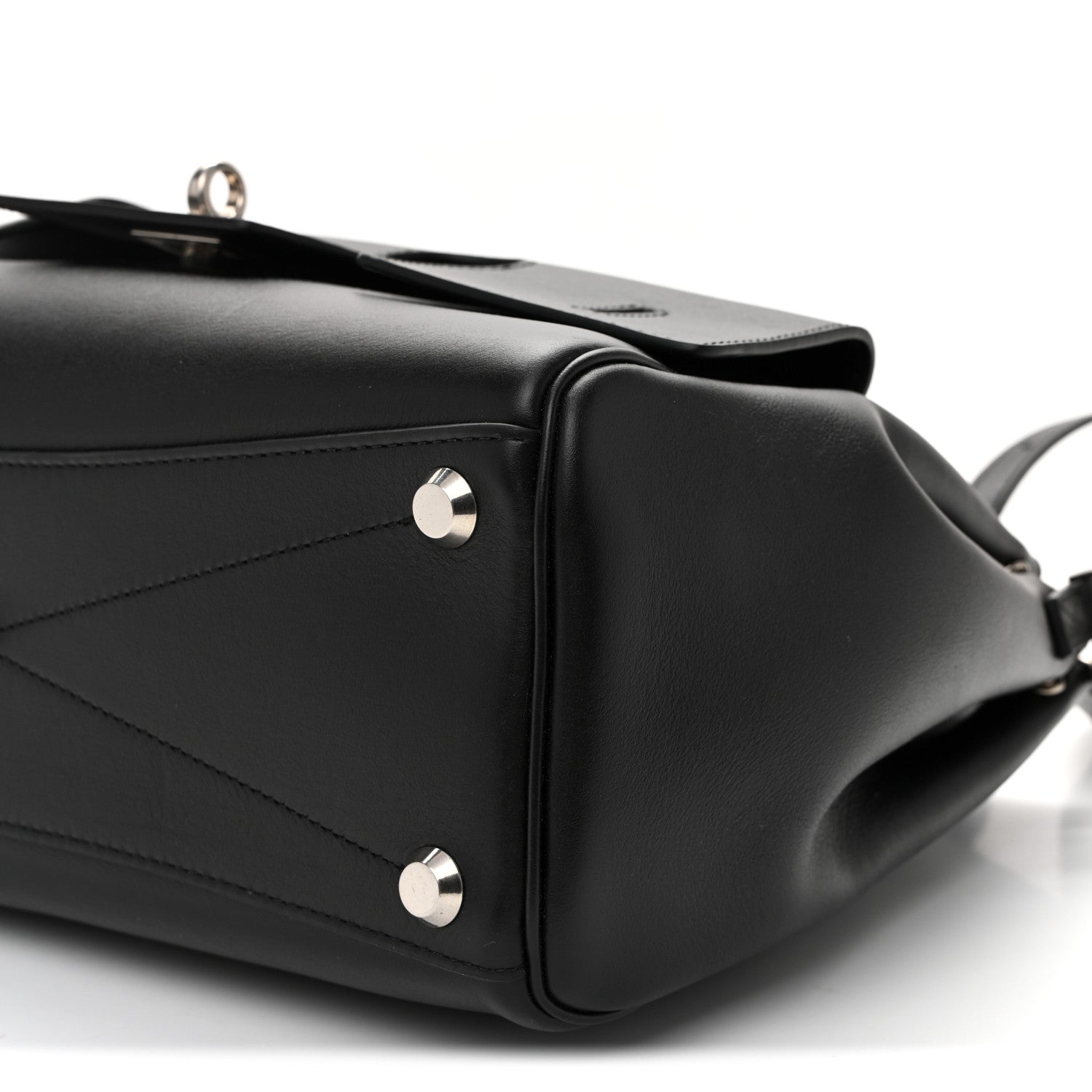 Balenciaga Smooth Calfskin Small Bel Air Carry All Bag Black 9 of 9