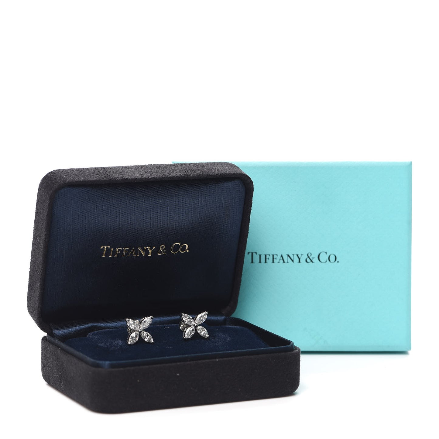 Platinum Diamond Large Victoria Earrings