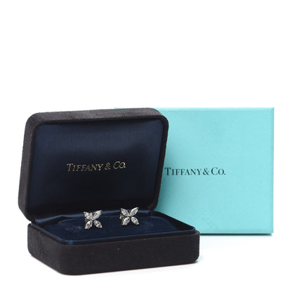 Tiffany Platinum Diamond Large Victoria Earrings 5 of 5