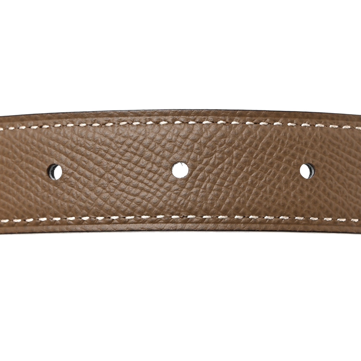Hermes Swift Epsom 24mm Belt Strap 85 34 Black Etoupe 5 of 8