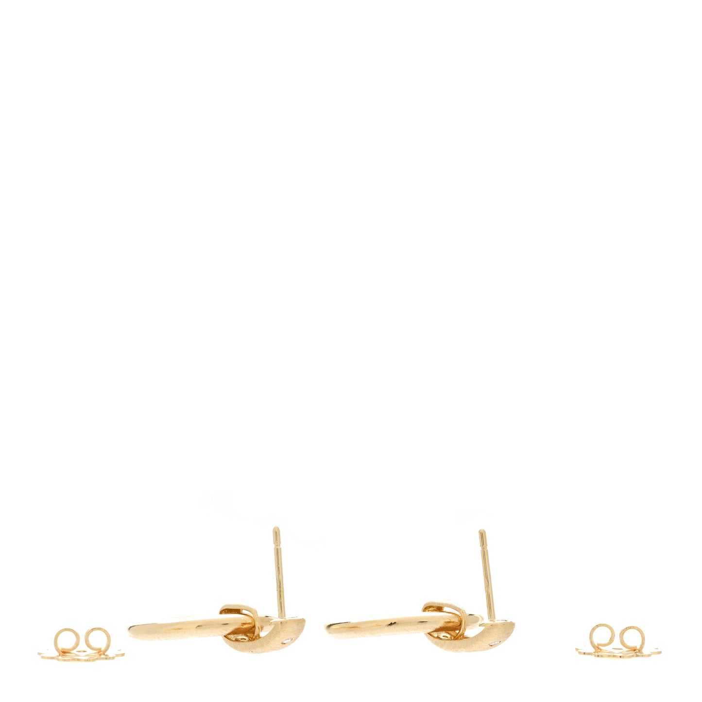 18K Yellow Gold Duchessa Diamond Doorknocker Drop Earrings