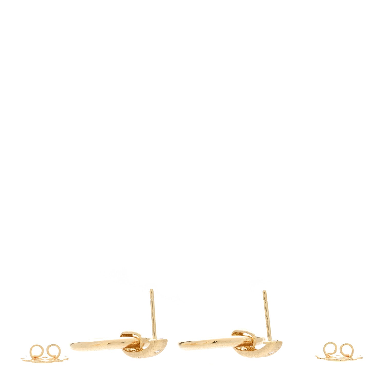 Roberto Coin 18K Yellow Gold Duchessa Diamond Doorknocker Drop Earrings 3 of 5