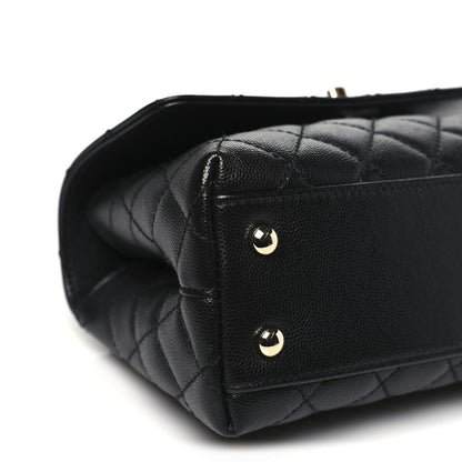 Chanel Caviar Quilted Mini Coco Handle Flap Black 9 of 11