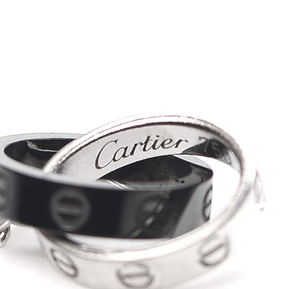 Cartier 18K White Gold Black Ceramic LOVE Bracelet 5 of 6