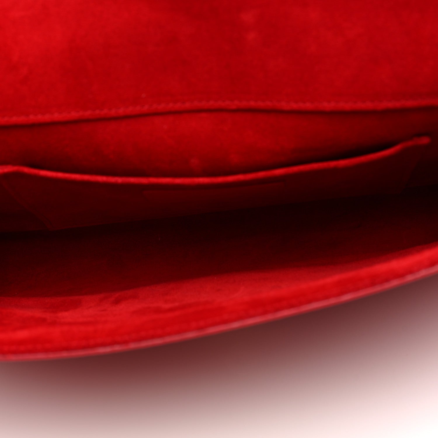 Saint Laurent Calfskin Classic Y Ligne Clutch Red 5 of 6