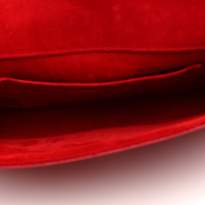 Saint Laurent Calfskin Classic Y Ligne Clutch Red 5 of 6
