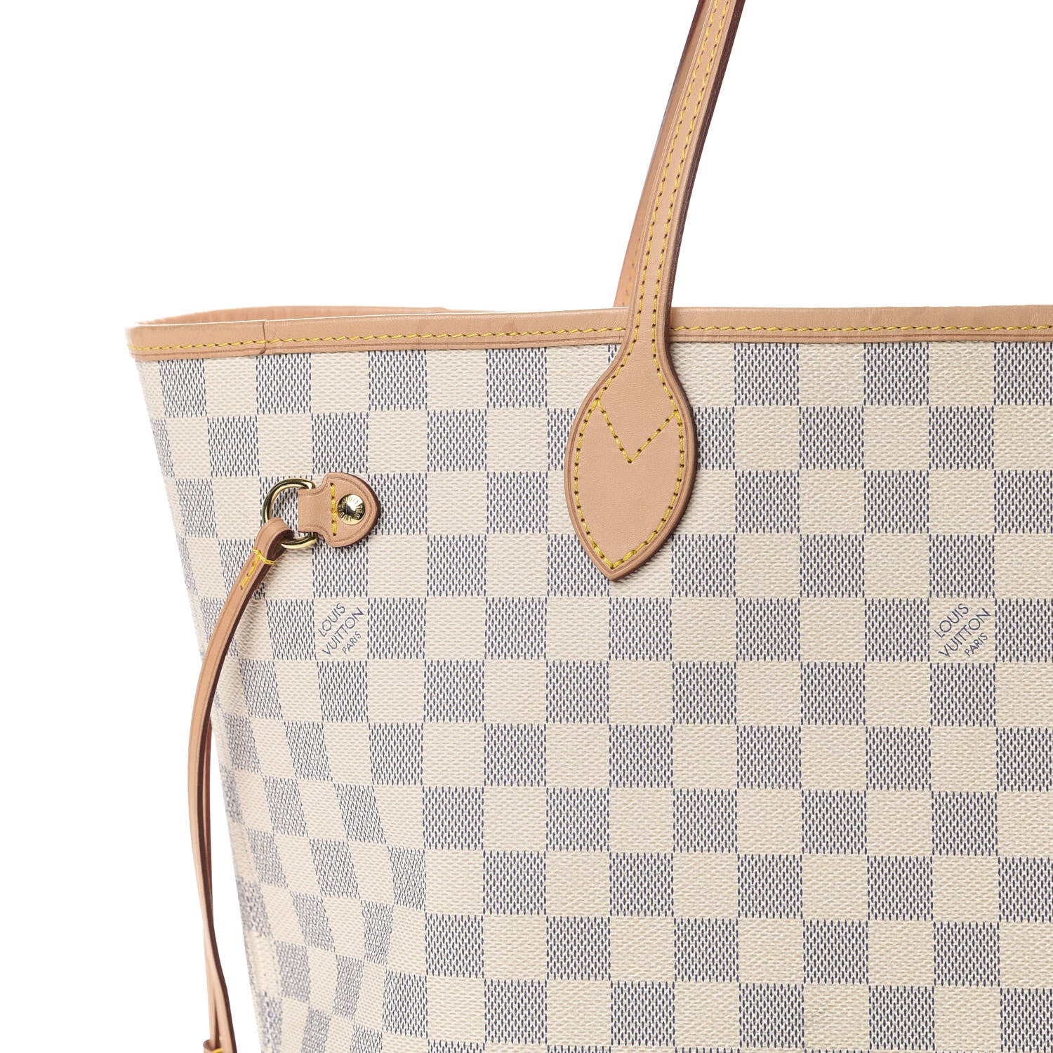 Louis Vuitton Damier Azur Neo Neverfull MM Rose Ballerine 10 of 10