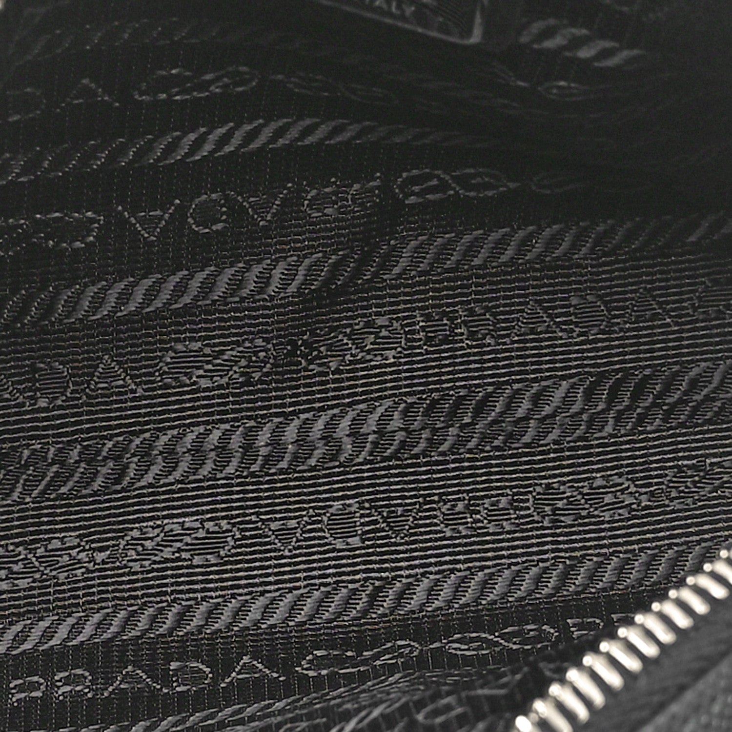 Prada Saffiano Travel Zip Pouch Black 5 of 9