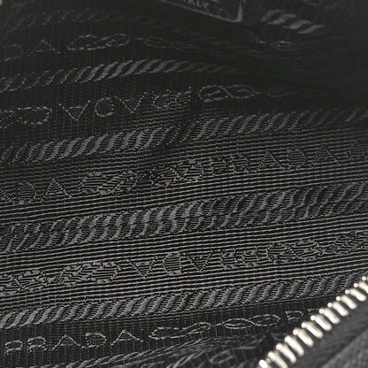 Prada Saffiano Travel Zip Pouch Black 5 of 9