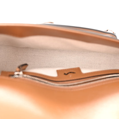Gucci Monogram Small Horsebit 1955 Asymmetric Shoulder Bag Beige Brown Sugar 5 of 10