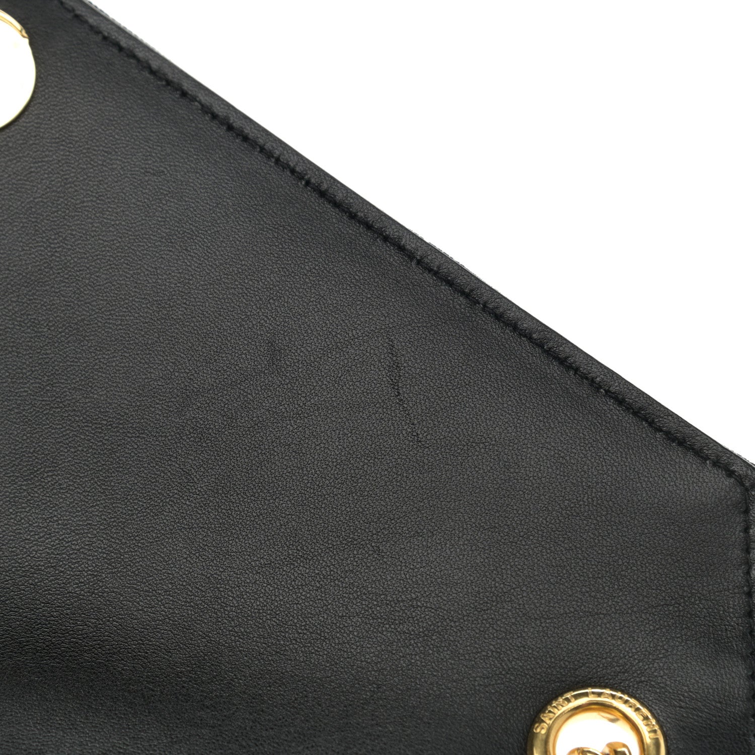 Saint Laurent Velvet Tri-Quilt Monogram Medium College Bag Black 11 of 14
