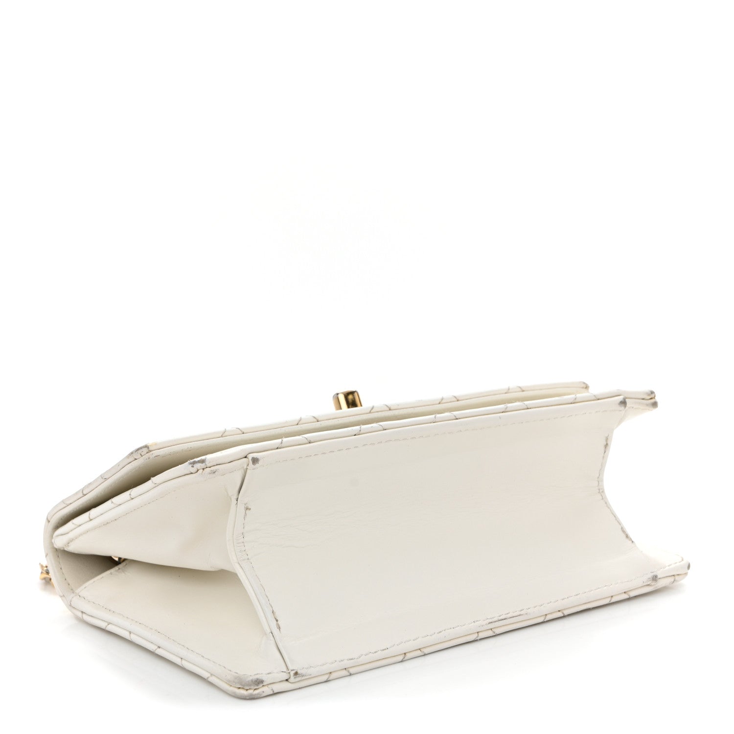 Chanel Glazed Calfskin Quilted Small Flap White 4 of 17