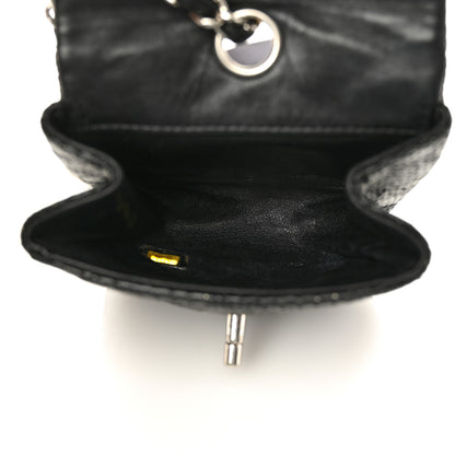Chanel Lambskin Perforated Mini Flap Bag Black 4 of 9