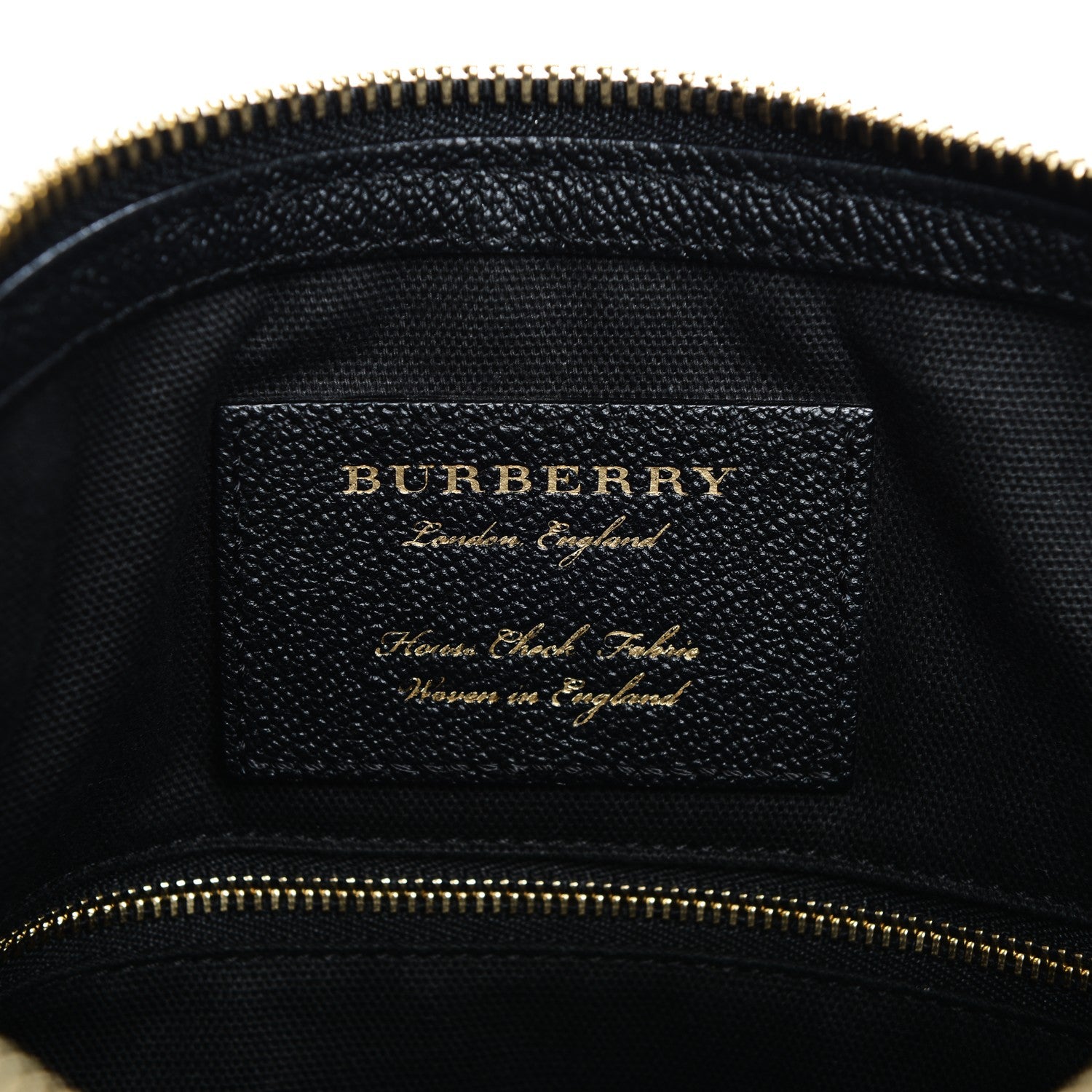 Burberry Soft Grain Calfskin House Check Small Helmsley Crossbody Black 6 of 7