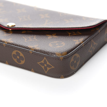 Louis Vuitton Monogram Pochette Felicie Chain Wallet Fuchsia 9 of 11