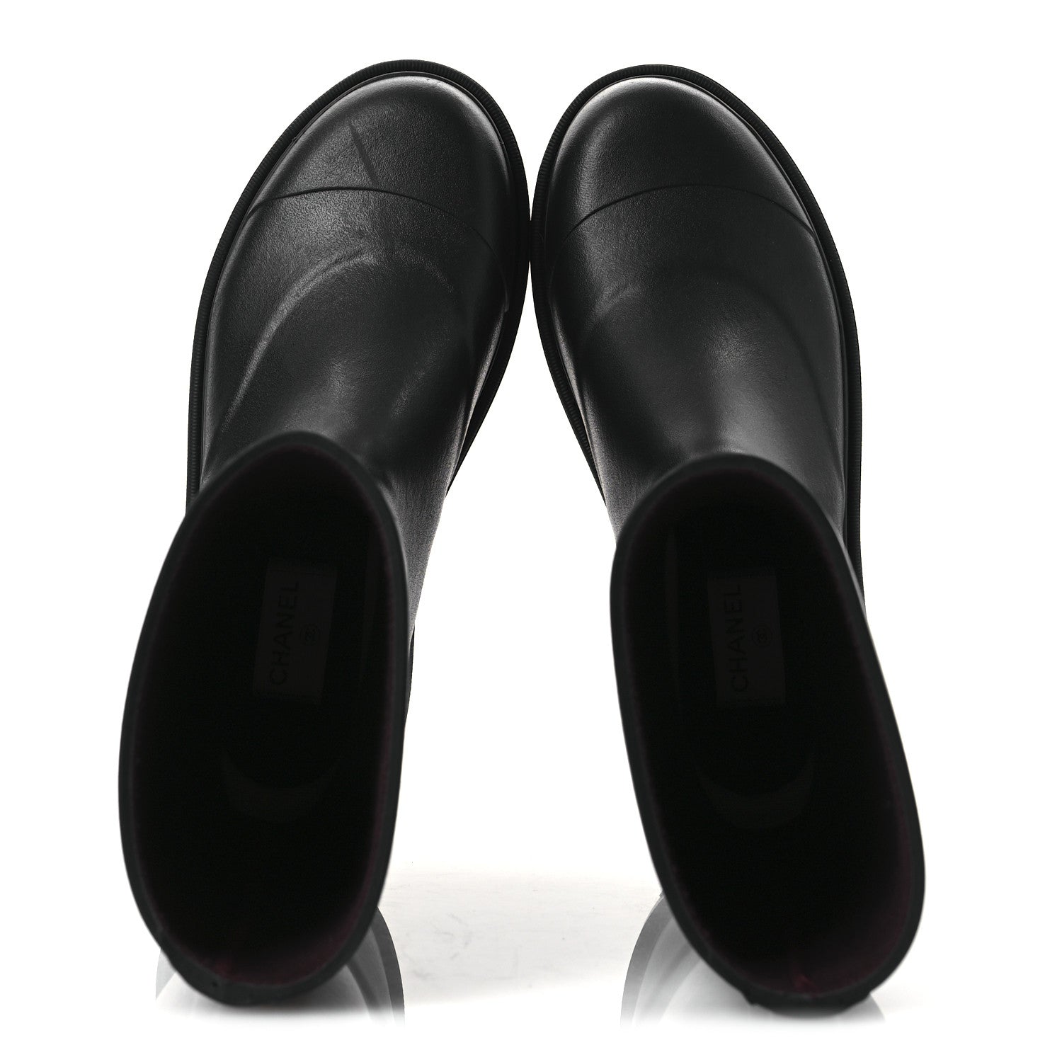 Chanel Caoutchouk CC High Boots 40 Black 2 of 13