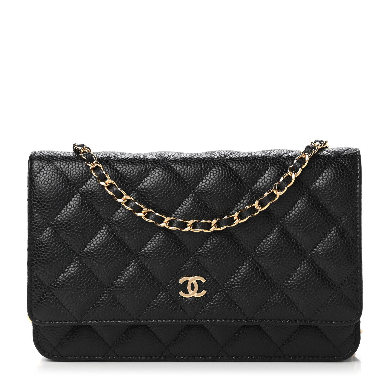Chanel Caviar Quilted Wallet On Chain WOC Black 1 of 12