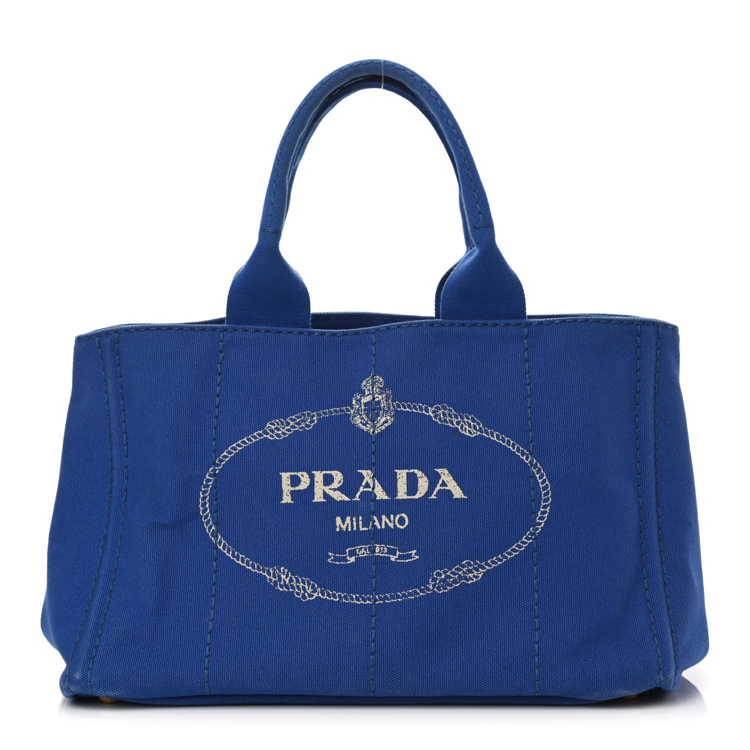Prada Canapa Logo Tote Cobalto 1 of 13