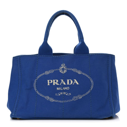 Prada Canapa Logo Tote Cobalto 1 of 13