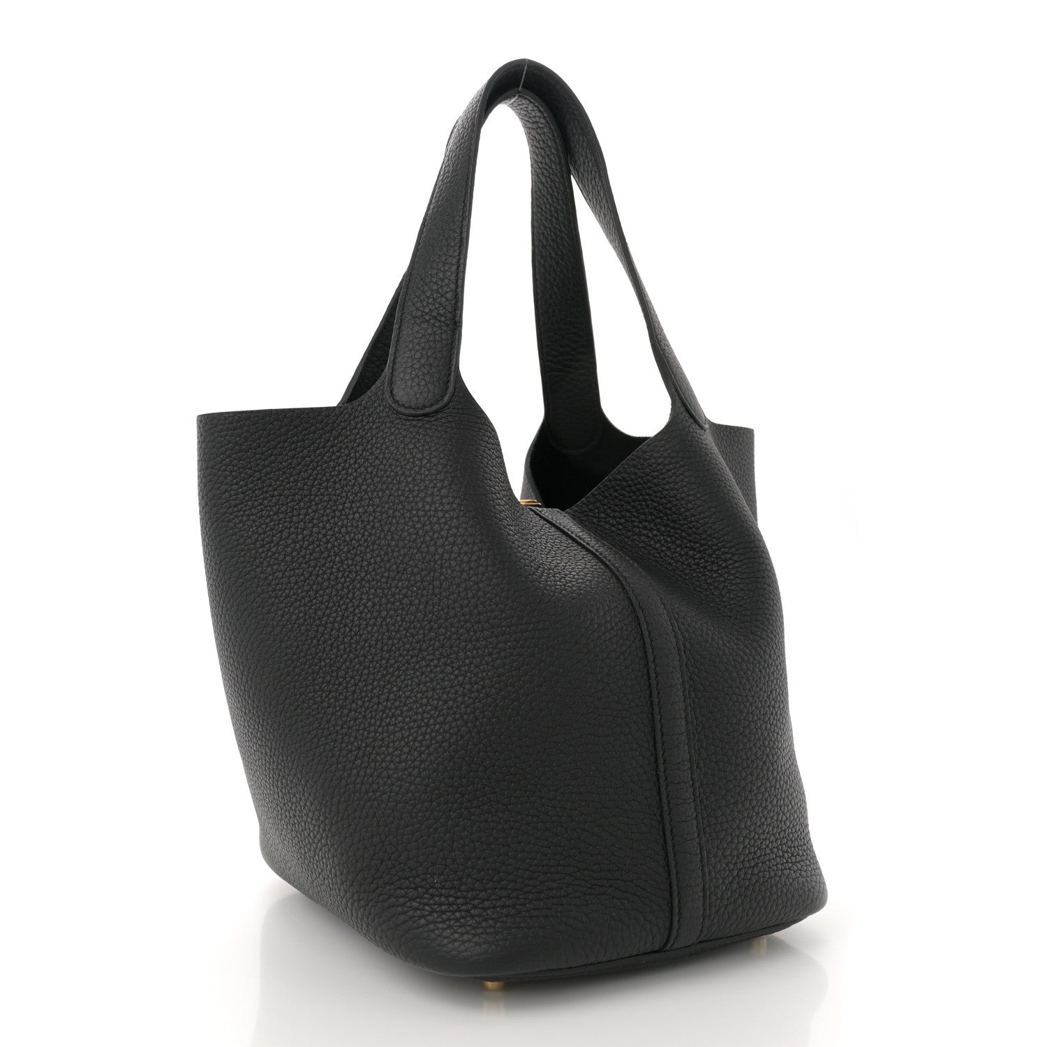 Hermes Taurillon Clemence Picotin Lock 22 MM Black 3 of 10