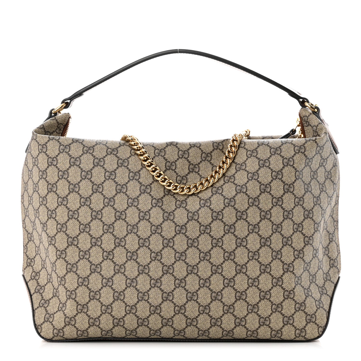 Gucci GG Supreme Monogram Large Linea A Hobo Light Brown 1 of 10
