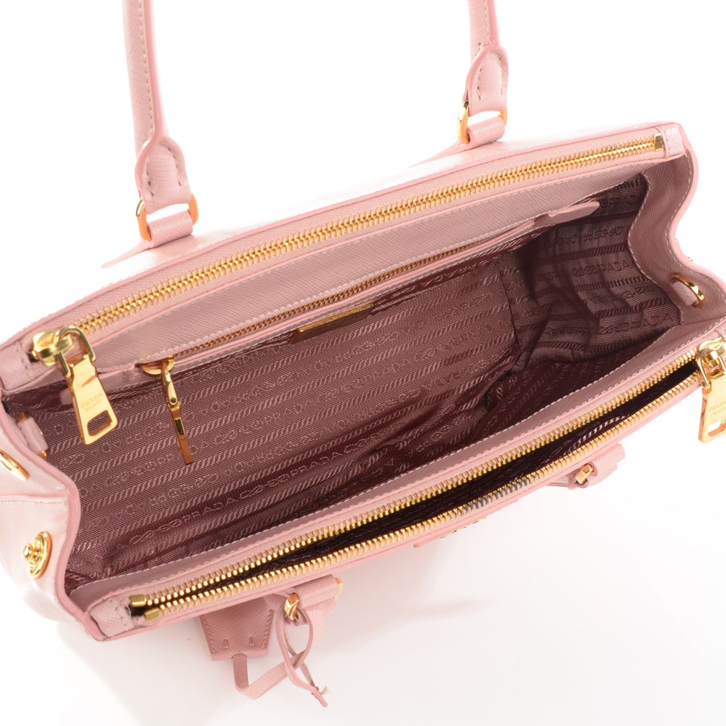Saffiano Small Galleria Double Zip Tote Orchidea