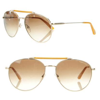 Tom Ford Colin Aviator Sunglasses TF338 Gold 1 of 7